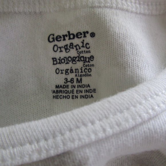 Gerber Organic Grey Cloud One Piece Baby Outfit - Picture 3 of 3